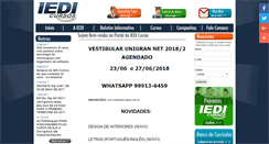 Desktop Screenshot of iedicursos.com.br