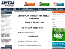 Tablet Screenshot of iedicursos.com.br